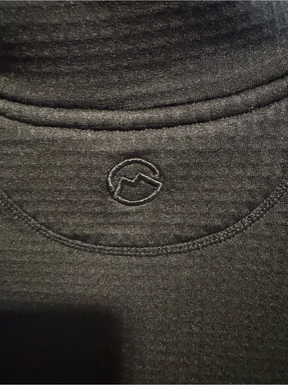 Magellan Outdoors Men’s Black Waffle Knit Quarter-Zip Pullover